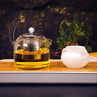 China Sustainable Borosilicate Glass Tea Sets Drip Tea Maker Pot With Infuser for sale