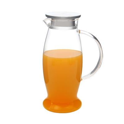 China Good Quality Juice Water Kettle Glass Cold Water Pots Heatable Transparent Jugs for sale