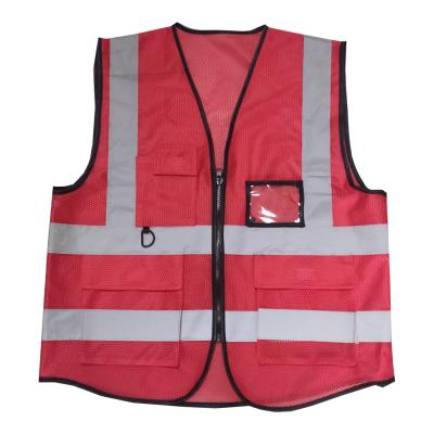 China High Visibility Reflective Made In Pocket Mesh Reflective Vest With Logo China Top Quality for sale