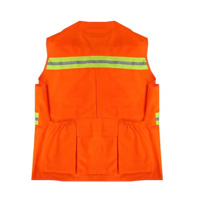 China Polyester Reflective Logo Jacket Reflecting Vest Fabric Custom Fire Fighting Good Quality High Visibility Various for sale