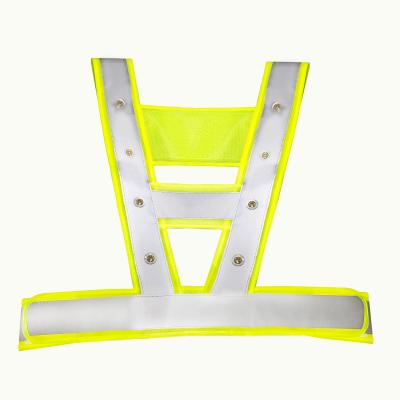 China FLASH Type LED New V Type Bargain Price Multi Color Illuminated Led Reflective Vest for sale