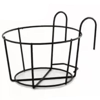 China Durable Material Fine Workmanship Iron Flower Pot Rack Thickened Wire Flower Pot Rack Balcony Bold Baked Flower Rack for sale