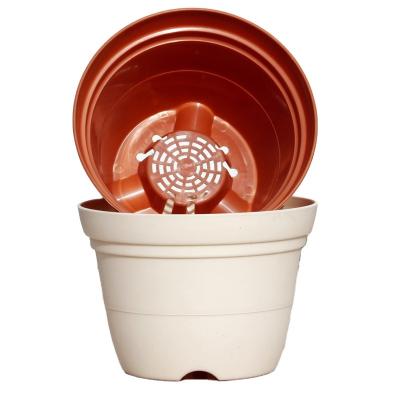 China New Durable PP Resin Flower Pot Round Flower Pot With Holes At The Bottom Of Good Air Permeability U-shaped Flower Pots for sale