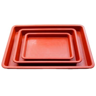 China Simple thickened PP resin plastic tray water tray ground rectangular base to prevent the leakage of large W flower pots flower pots for sale