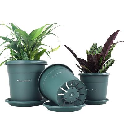 China Durable the second generation green hill basin root control flowerpot rose planting special large resin gallon plastic creative basin for sale