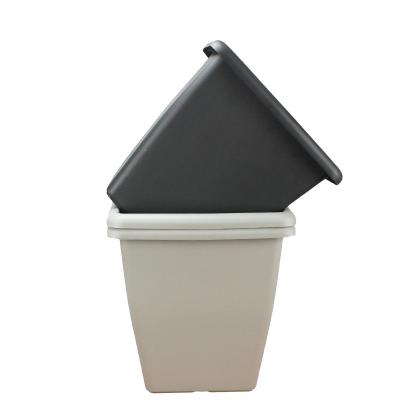 China Durable Single Thick Square Kapok Basin Large Square Black Holon Basin Single Gallon Resin Basin for sale