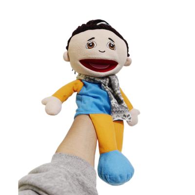 China Cute Fun Hand Puppet Character Design Educational Soft Human Hand Puppet For Kids Story Telling for sale