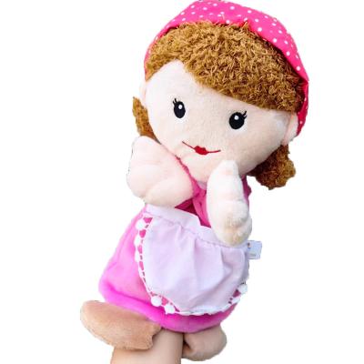 China Open Game Role Playing Dolls Plush Family Character Puppet Toy Plush Mouth Human Hand Puppets for sale