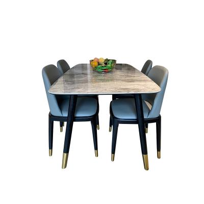 China Other Modern Restaurant Furniture Dining Tables And Chairs Set For Dining Room Marble Widening Square Set 8 Chairs Dining Table for sale