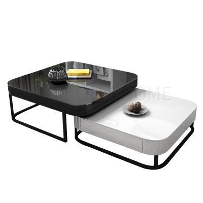 China (Other) adjustable glass coffee table, coffee table, living room square coffee table for sale