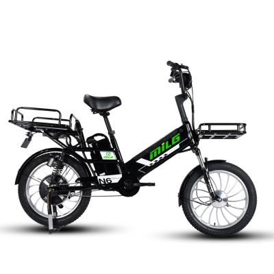 China Low prices city 48v 2 wheel steel food ride e-bike 350w electric bicycle delivery for sale