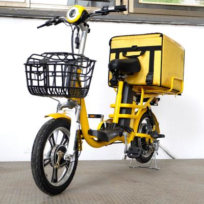 China 2020 Wholesale steel lithium battery 350w 48v e bicycle city food delivery 10ah electric bicycle for sale