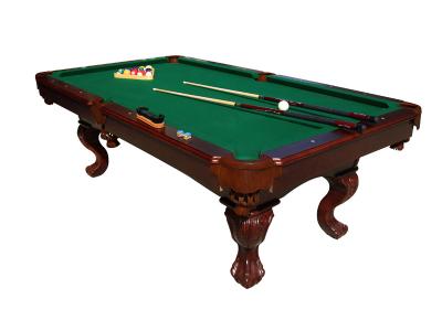 China Deluxe Full Size Wood Pool Table , 8FT Solid Wood Home Billiards Table for sale