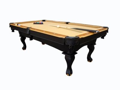 China 9FT Pool Game Table Wooden Billiard Table With Lamp / Claw Leg / Ping Pong Table Top for sale