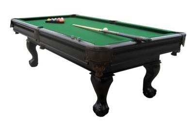 China Solid Wood Modern 8 Foot Pool Table , Billiard Pool Table MDF Painting With Claw Legs for sale