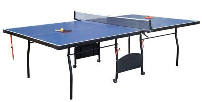 Chine Tableau de ping-pong professionnel pour la famille, Tableau portatif de ping-pong de 9 pi avec la jambe en acier à vendre