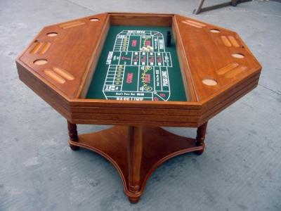 China 4 in 1 Lijst van het Casinospel voor Club, Pookeettafel met Vernisjeroulette Te koop