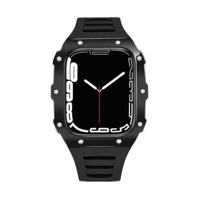 China Fashion/Luxury/High-end/New Products Custom Replacement Strap Band Watch Silicone Case 41MM 45MM Apple Watch Logo For Smart Watch s7 serie 7 for sale