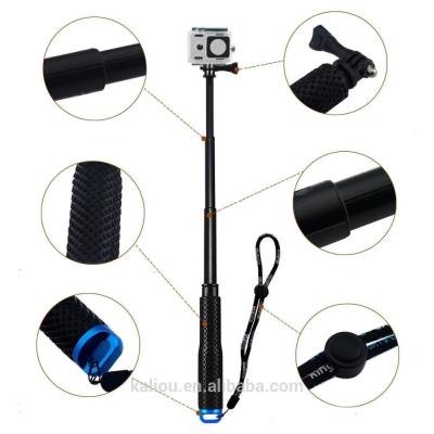 China 36 inch Aluminum Adjustable Wholesale Waterproof Telescoping Monopod Extender Handheld Selfie Stick for Go pro for sale