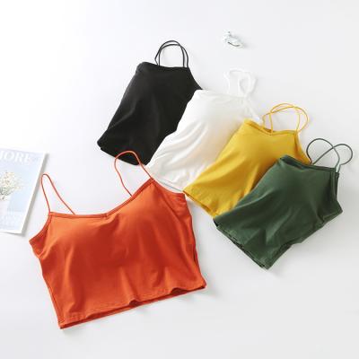 China Breathable Korean Version Halter Camisole Top Halter Back Bra Chest Cover Wrap Bandeau Seamless Bandeau Shorts for sale