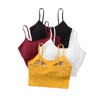 China Hot Selling Breathable Racerback Cami Spandex Tank Tops Women' S Halter Vest for sale