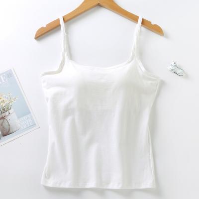 China New Fashion Style Girl Backless Camisole Full Length Breathable Bra Top Vest Long With Chest Padded Sexy Short Women Beach Tops For Party for sale