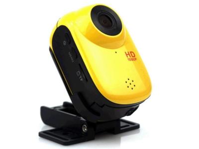 China DV Micro BR USB 2.0 HDMI van Camcorder van de helm de Gele Hoge Definitie Video Te koop