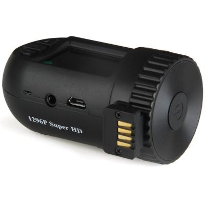 Cina Registratore automatico 1296P dell'automobile DVR della videocamera portatile di GPS il nero della lente di angolo di 120 gradi in vendita