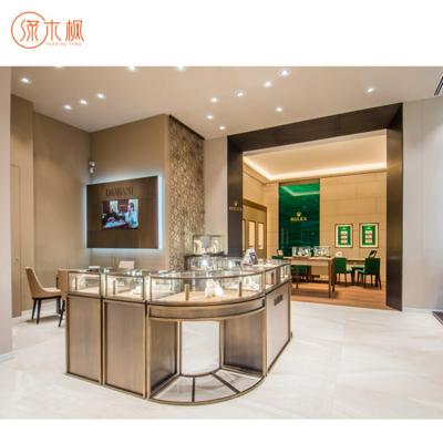 China Professional Fashion Retail Store Corner Display Cabinet Display Furniture Showcase for sale