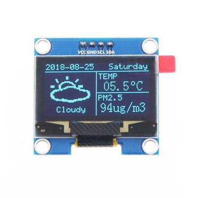 China 1.3inch 128x64 oled display with 4pin I2C interface and PCB 1.3 for sale