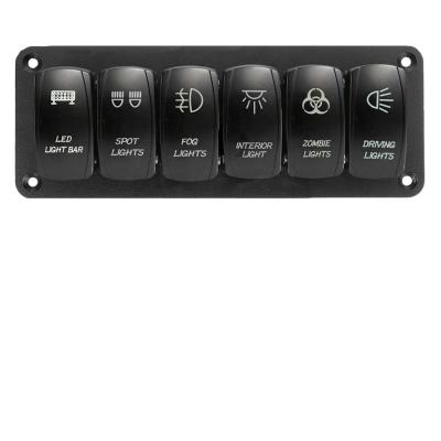 China N0-OFF-NO 12v LED Car Rocker Switch ON Push Control For Boat UTV for sale