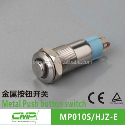 China Stainless steel for 10mm mini vandal push button switch CMP 1NO metal vandal anti vandal push button switch 10mm anti IP67 for sale