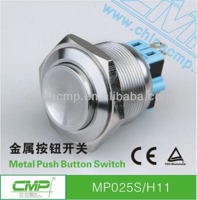 China )CMP 25mm china 25mm start button stainless/copper plated black switch waterproof ip67 for sale