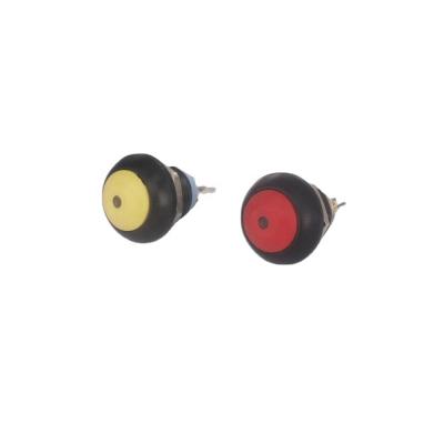 China Equipment 12mm LED dot ON push button for sale