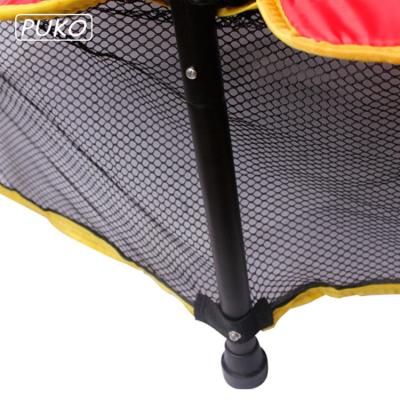 China Fitness Studio Trampoline Mini Trampoline Fitness Mat Child Foldable Jumping Trampoline With Safety Net for sale