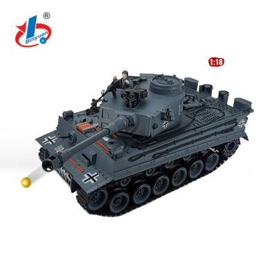 China 2.4G RC Tank R&C Toy Remote Control Tank For Kids German 1:18 Tiger RC Tank Toy for sale