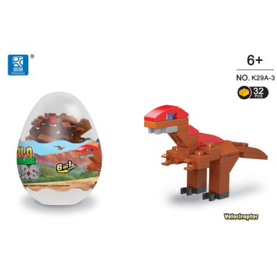 China Gather 6 models can build a large dinosaur than children plastic building block the dinosaur animal popular series building blocks for sale