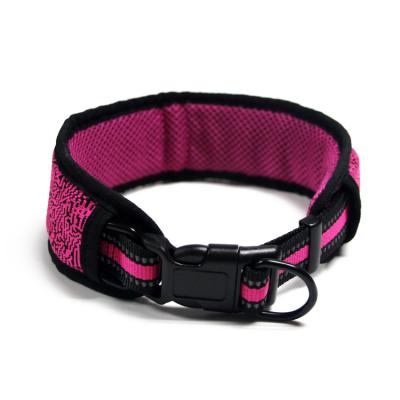 China Hot Selling Comfortable Soft Nylon Dog Collar DETACHED Amazon Rope Mesh Dog Collar Padded Soft Comfortable for sale