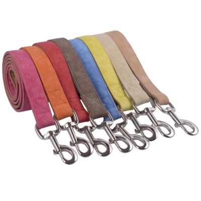 China Viable Dog Products Luxury PU Leather Dog Leash, Colored Single PU Leather Dog Leash for sale