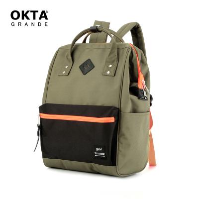 China OKTA Waterproof 2021 Winter New Arrival Army Green Polyester Laptop Backpack Bag for sale