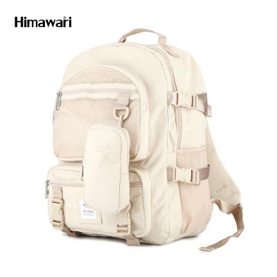 China Waterproof Himawari 2021 Large Volume Beige Multi Pockets Backpack Bag for sale