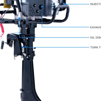 China New Tiller Control Air Cooling 4 Stroke Outboard Motor Machine F4.0 Boat Outboard Motor for sale