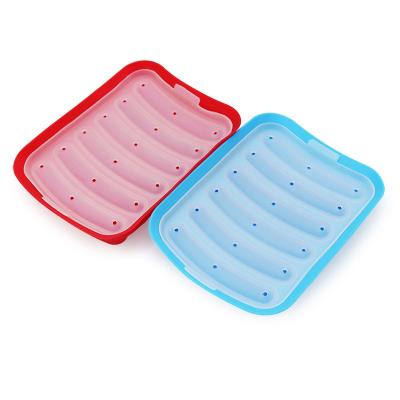 China Amazon Hit Household Kitchen Sustainable Silicone Ham Sausage Molds 6 in 1 Diy Hot Dog Making Mold for sale