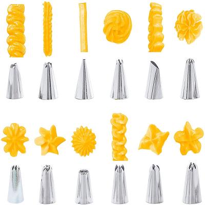 China Viable Hot Sale on Cake Decorating Supplies Kit Cake Piping Tips Tools Baking Supplies with Storage Box for sale