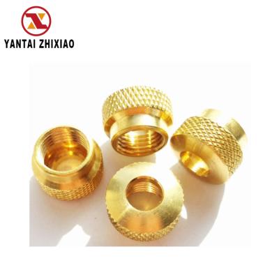 China High Quality And Good Price Aluminum CNC Turn Brass Knurled Nut for sale