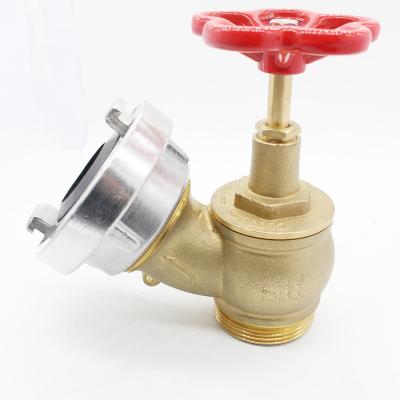 China Clean water brass angled fire hose angle valve is not supplied by manufacturer for sale