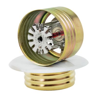 China Fire safety emergency 68 Degree Residential Brass Concealed Fire Sprinkler Heads Price For Fire Fighting for sale