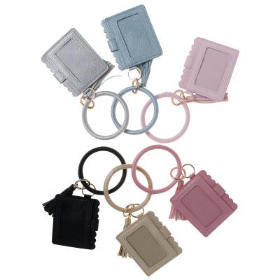 China Promotion Gift Wristbands and Bangles Card Kerying Wristband Wristband Key Chain Wallet Bracelets ID Chain Card Holder for sale