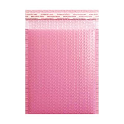 China Business& Buying Biodegradable Shipping Kraft Padded Pink Envelope Printed Bubble Mailers With Logo Custom for sale