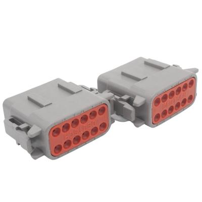 China DTM06-12SA Automotive Auto Electrical Plugs Plugs 12 Pin DTM06-12S Sealed Male Connector for sale